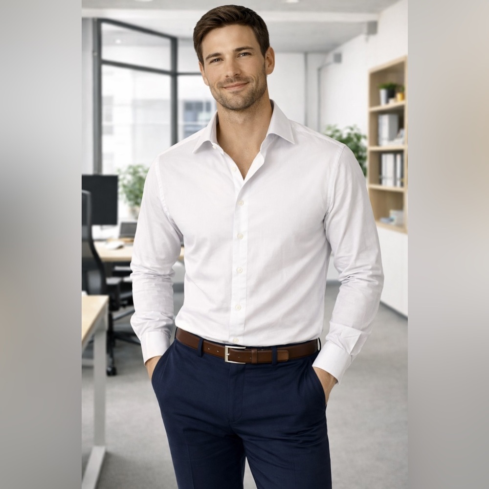Joe's Jeans Crisp White Dress Shirt